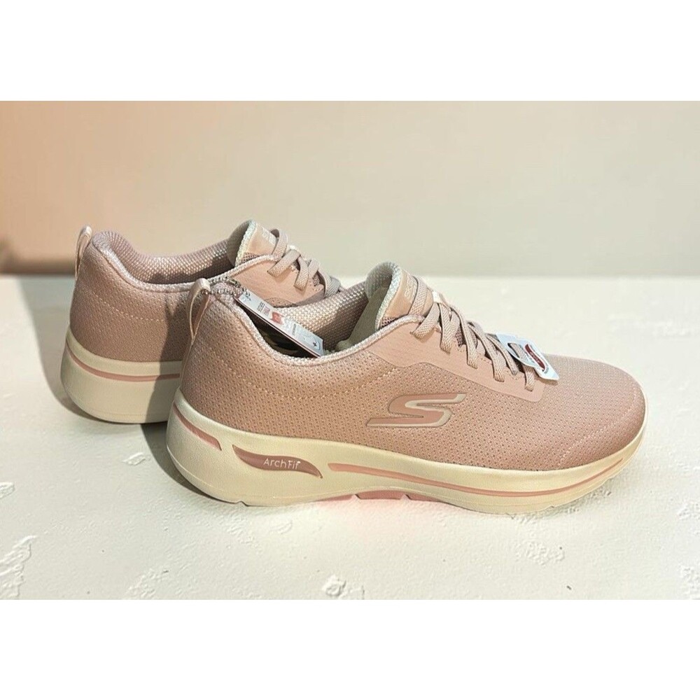 “Pastel Perfection” Sketchers GO WALK Arch Fit Elinda Women's 9M Pink  - NEW